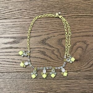 EUC Crewcuts Necklace with Neon Yellow and Silver Accents